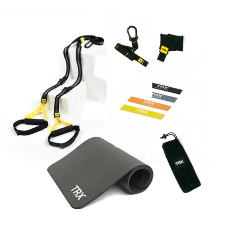 Комплект для домашнього фітнесу TRX HOME2 Basic із петлями, мініамортизаторами та килимком
