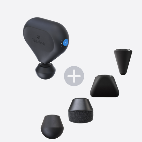 Комплект Перкусійний масажер Theragun mini, 2-е покоління +  4 додаткові насадки