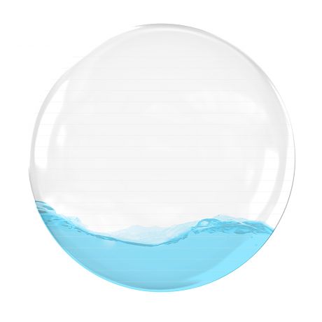 Динамічний медбол Reax Fluiball Reaxing з насосом, 65 см, 12 кг